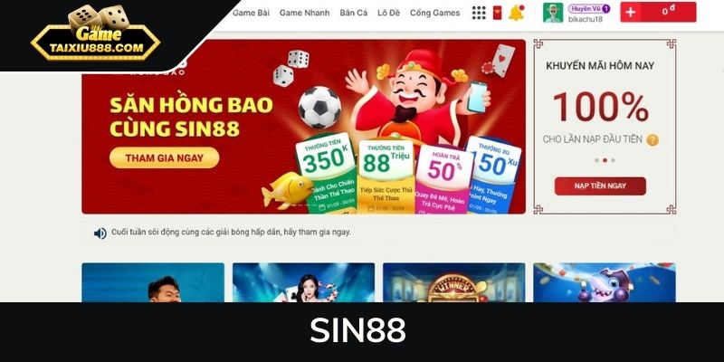 SIN88 - Sàn đấu cá cược trực tuyến đặc sắc hàng đầu